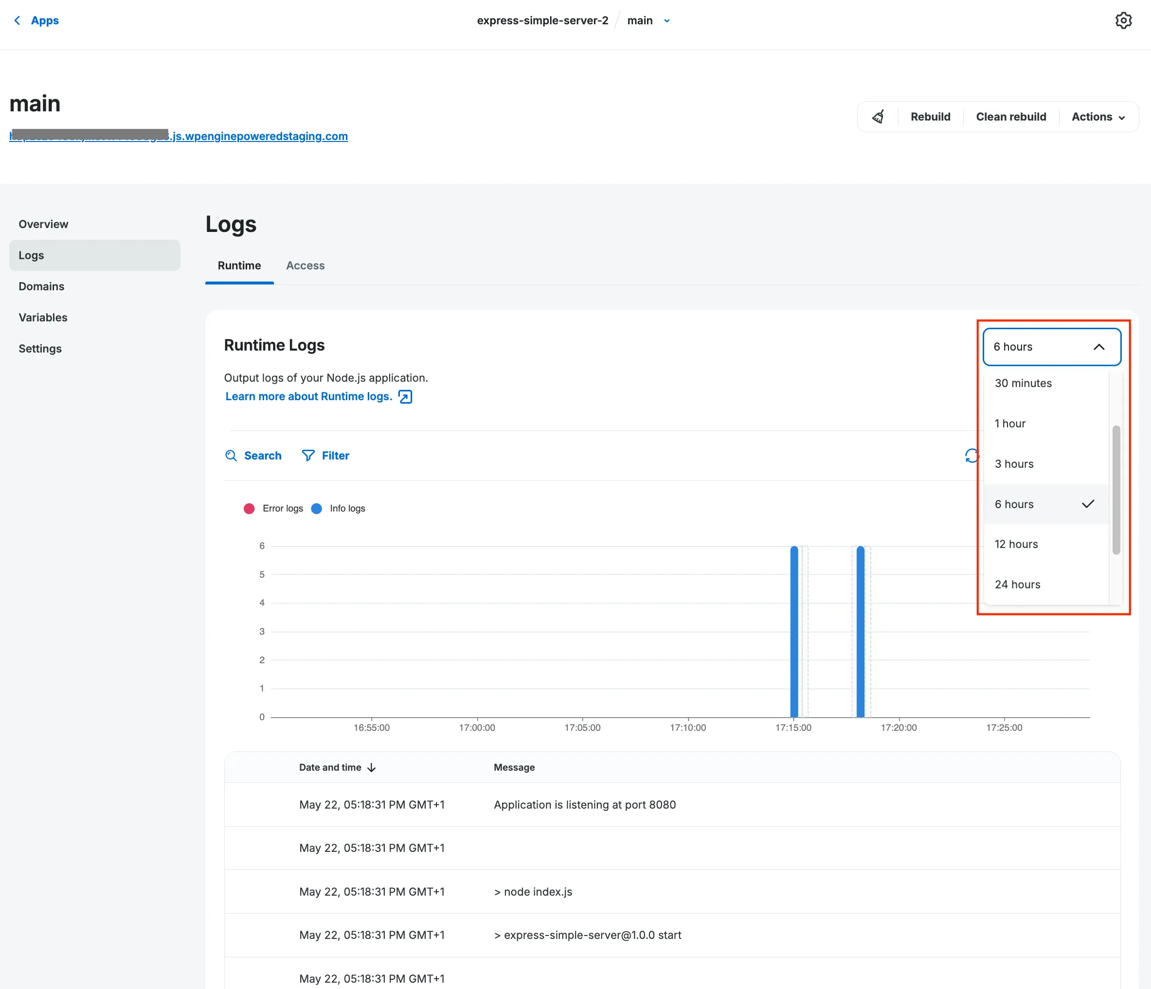 Time-based filtering